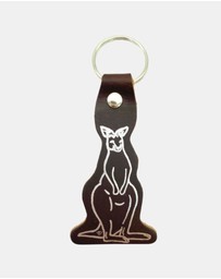 Jacaru - Jacaru 6408 Kangaroo Printed Leather Keyring