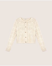 IDA+S - Thea Cashmere Crochet Cardigan