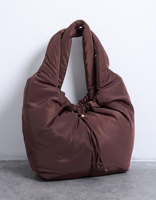 TOPSHOP - Sia Ruched Nylon Shoulder Bag