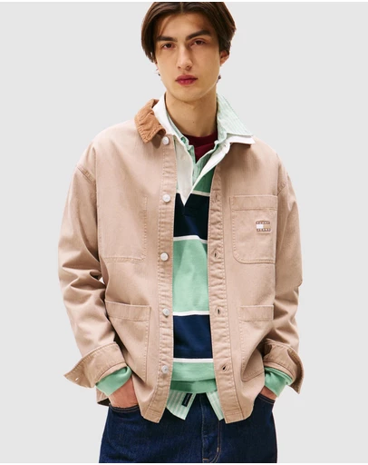 Tommy Jeans - Workwear Cord Collar Overshirt