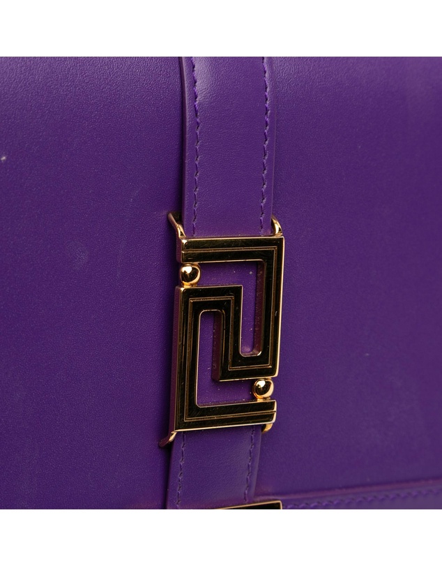 Pre-Loved by Azura Reborn - Pre-Loved Leather Greca Goddess Wallet on Chain