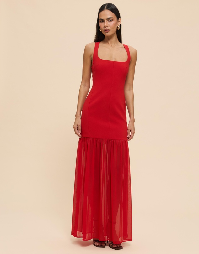 CHANCERY - Luella Scoop Neck Drop Waist Maxi Dress