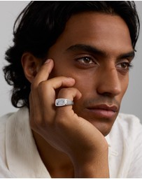 Michael Hill - Howlite Signet Ring in Sterling Silver
