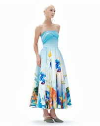 JUSTIN TONG - Aquarelle Midi Dress