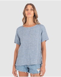 CAMIXA - Teena Linen T-shirt Top