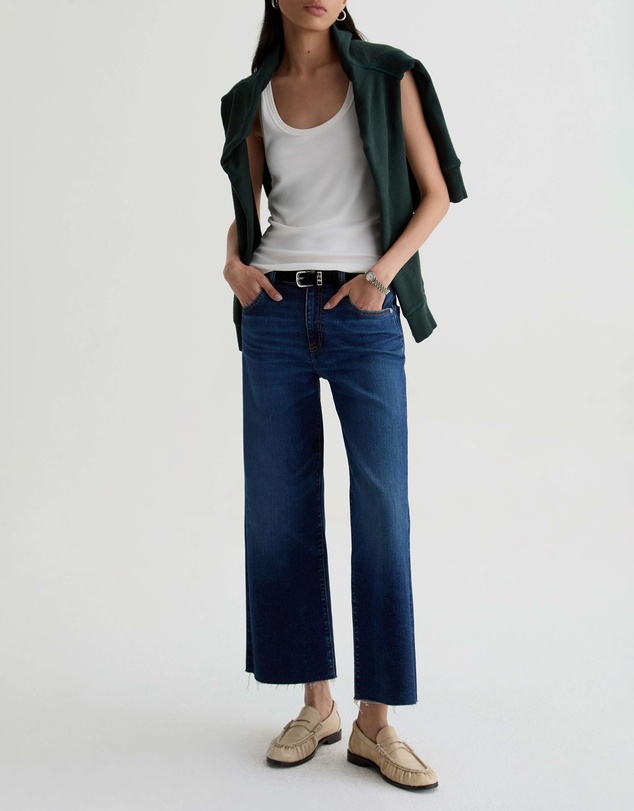 AG Adriano Goldschmied - Saige Wide Leg Crop Jeans