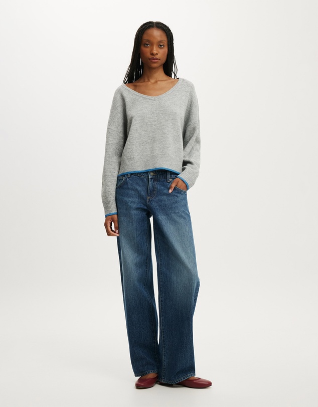 Cotton On - Softest Luxe Slouchy V Knit