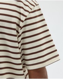 AERE - Heavyweight Stripe SS Tee