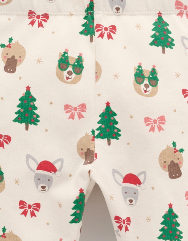 Purebaby - Cropped Festive Leggings-Kids-Babies