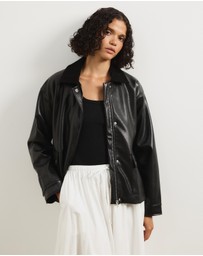 Atmos&Here - Mabel Leather Look Jacket