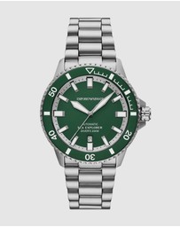 Emporio Armani - Silver Tone Analogue Watch