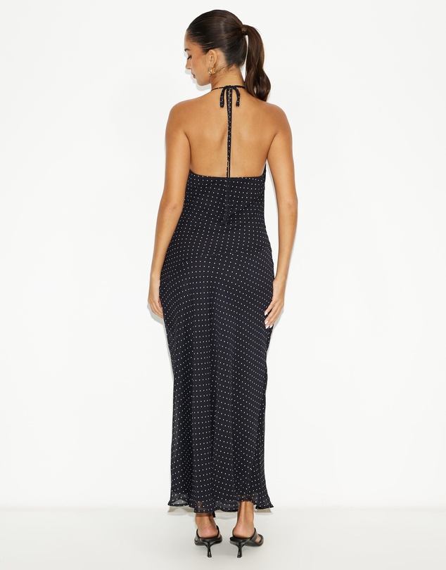 Dazie - Soiree Polka Dot Halter Dress