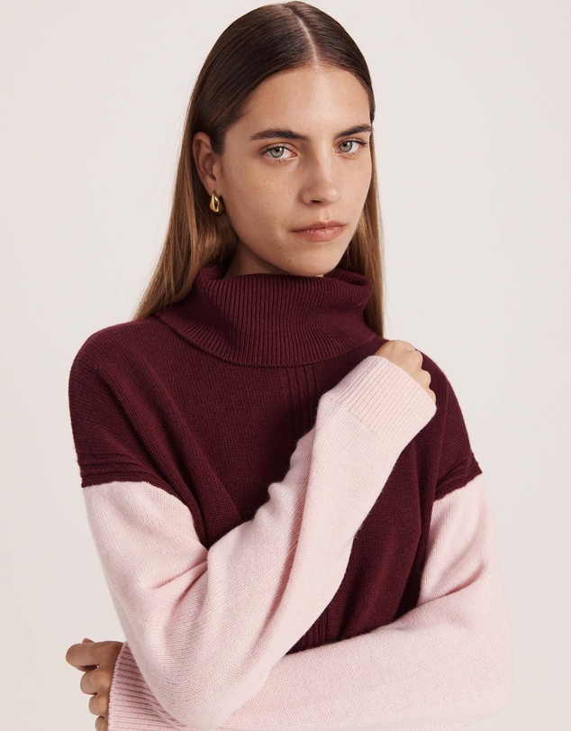 SABA - Claudia Wool Colour Block Knit
