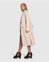 Belle & Bloom - Real Love Double Breasted Maxi Coat
