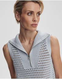 Varley - Bains Half Zip Tank