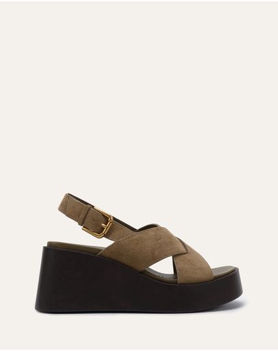 OLIVE SUEDE