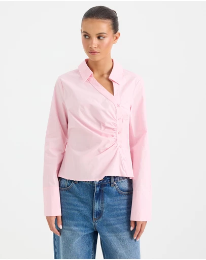 Calli - Caden Asymmetrical Button Through Shirt