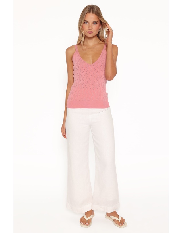 Petal & Pup - Vesta Pointelle Knit Tank - Pink