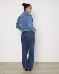 Cirkular - Pre-Loved - SLVRLAKE Silence Denim Jacket in Pacific