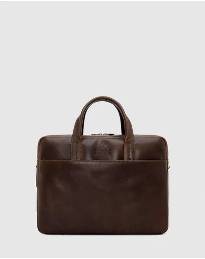Republic of Florence - The Tokyo Matt Chocolate Briefcase