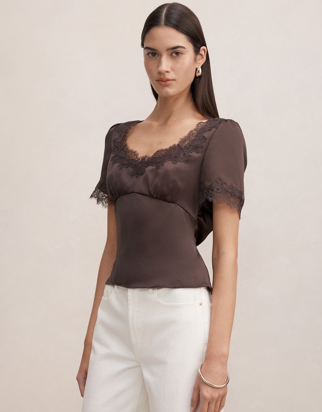 Forever New - Juliette Lace Trim Top
