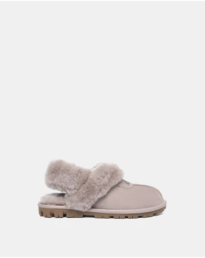 EVERAU - Australian Shepherd Ugg Waffle Fluffy Double Faced Sheepskin Upper House Shoes