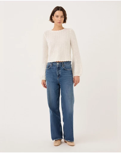 Peony - Pointelle Pullover
