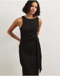 Atmos&Here - Lori Knot Front Midi Dress