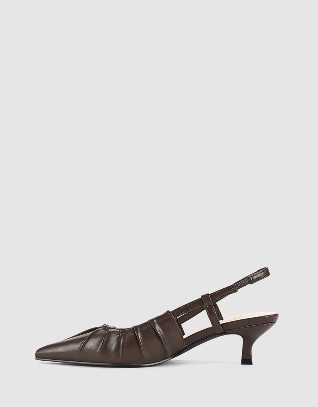 Verali - Lucius Slingback Kitten Heels