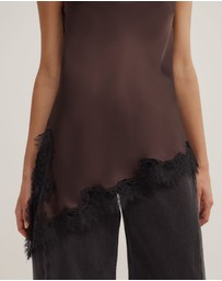 Witchery - One Shoulder Lace Top