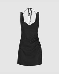 Shona Joy - Kasbah Bustier Draped Mini Dress
