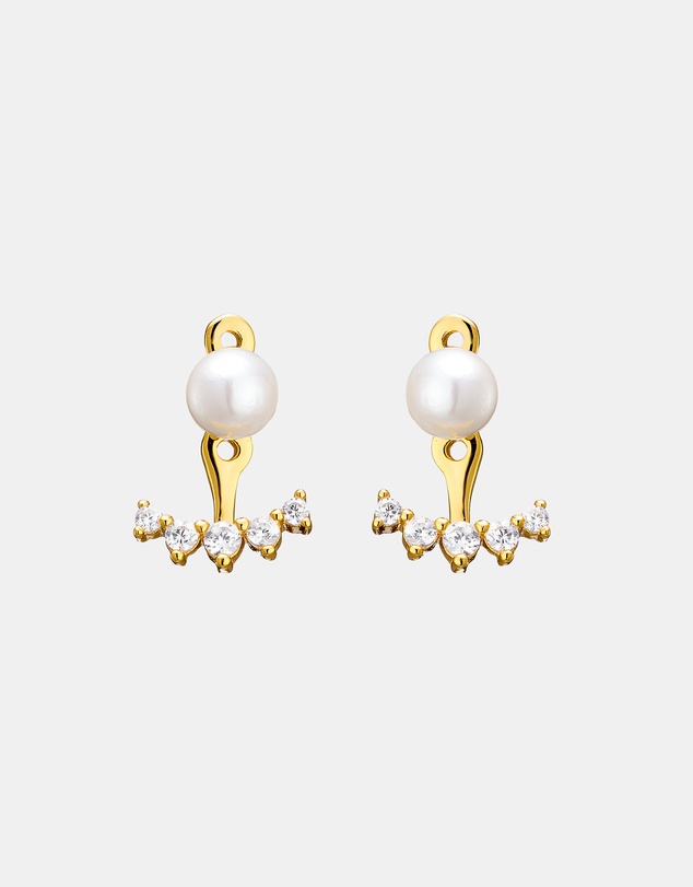 Zoe Olivia - 14K Gold Vermeil Elevate Shell Pearl Ear Jacket
