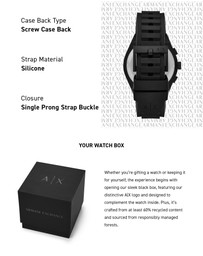 Armani Exchange - Black Chronograph Watch