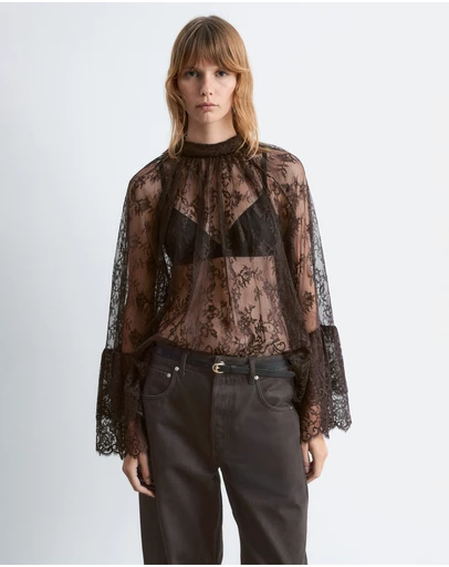& Other Stories - Flounced Lace Blouse