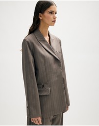 Minima Esenciales - Lior Wool Pinstripe Blazer