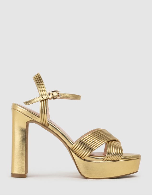 Edward Meller - SORROW110 Tubed Crossover Platform Sandal