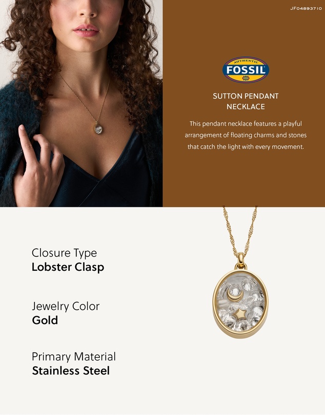 Fossil - Sutton Gold tone Necklace