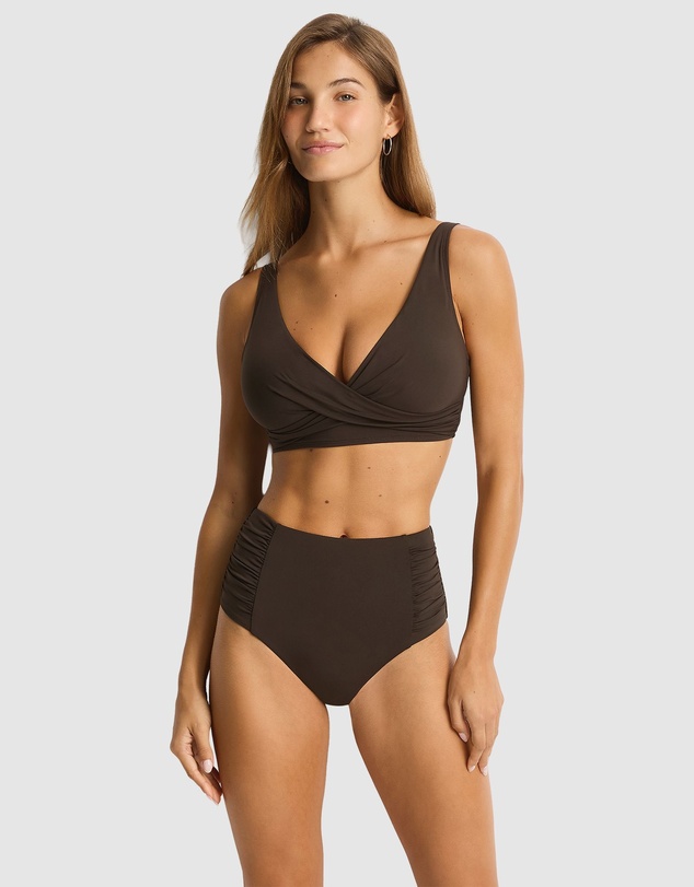 Sea Level Australia - Essentials Edit High Waist Gathered Side Pant