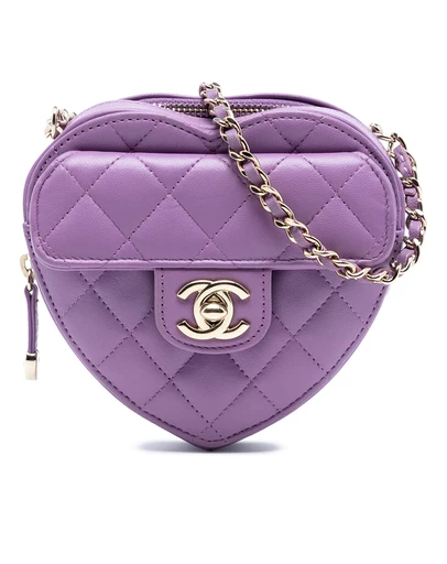 Pre-Loved by Azura Reborn - Pre-Loved Mini Lambskin CC in Love Heart Crossbody