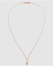 Elli Jewelry - Necklace Circle 925 Sterling Silver Rosegold