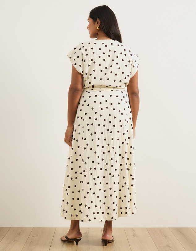 Atmos&Here Curvy - Natalee Polka Dot Wrap Dress