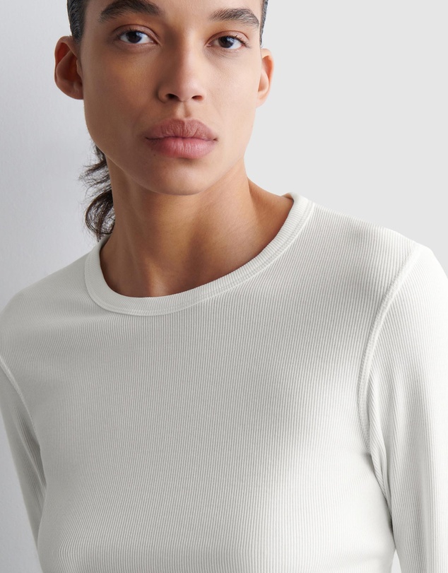 COS - Ribbed Jersey LS Top