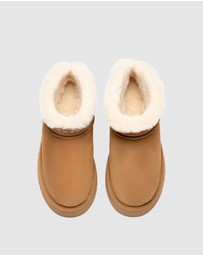 EVERAU - Australian Shepherd Ugg Liora Cow Suede Upper UGG Boots