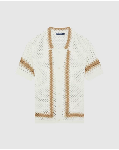 Frescobol Carioca - Marques Cotton SS Crochet Cardigan