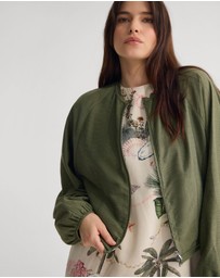 Oxford - Cindy Unlined Bomber Jacket