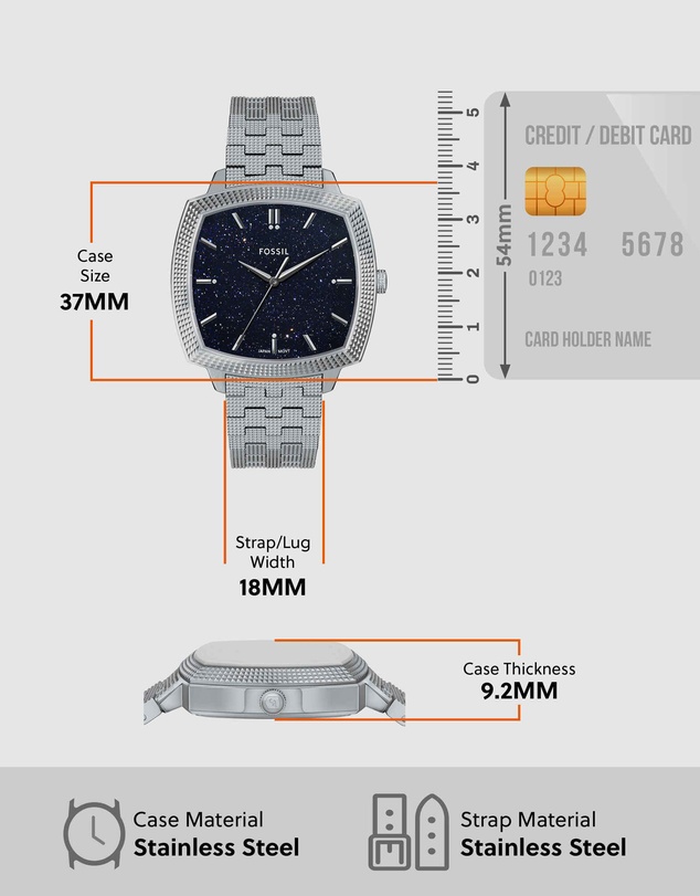 Fossil - Machine Luxe Silver Tone Analogue Watch