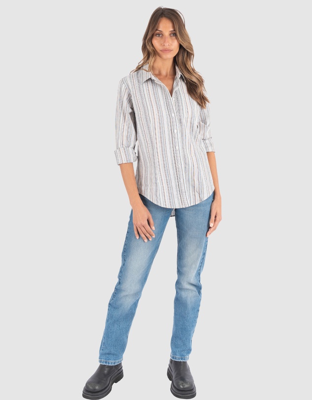 CAMIXA - IRIS Stripes Linen Shirt
