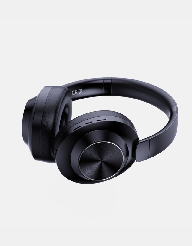 Friendie - AIR PRO 5 ANC Matte Black Noise Cancelling Headphones (Over Ear Headphones)