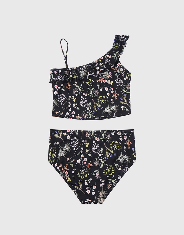 Aqua Blu Kids - Dandelion One Shoulder Bikini Set - Teens
