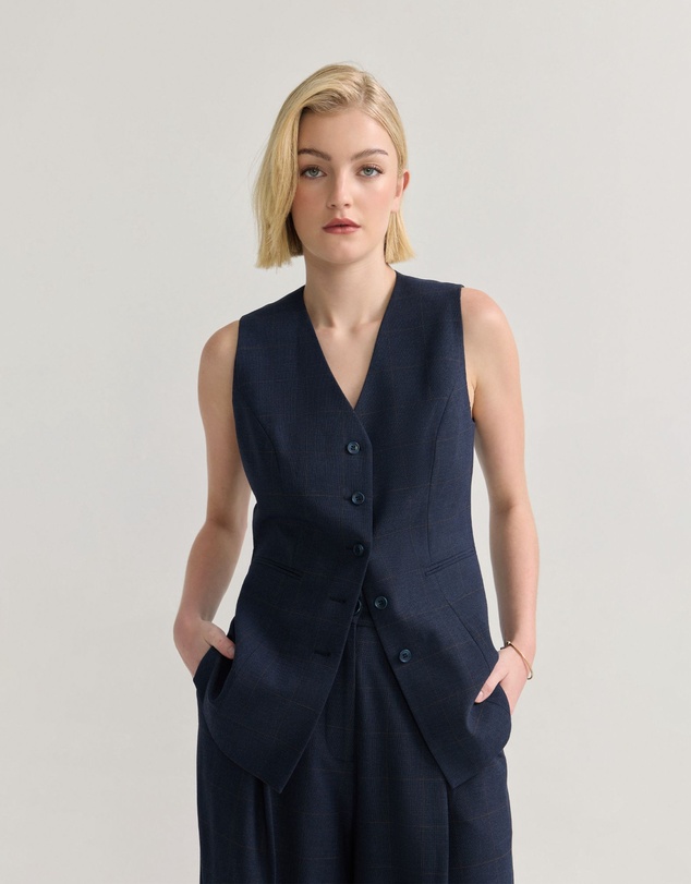 Oxford - Alice Checked Waistcoat